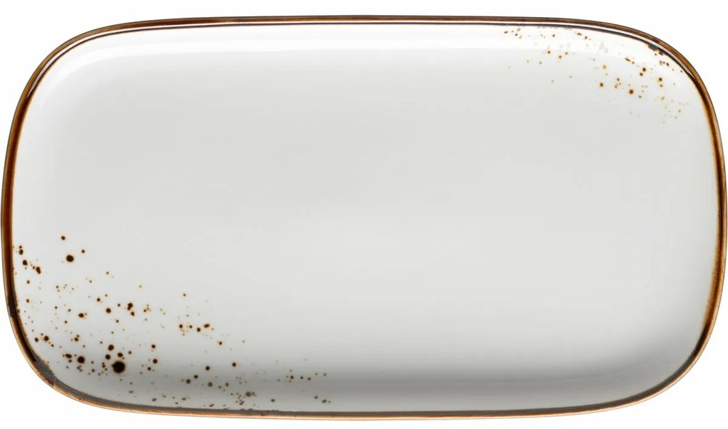 Mäser Obdĺžnikový podnos Pintar Biele hnedé bodky25 x 14 x 2 cm, S