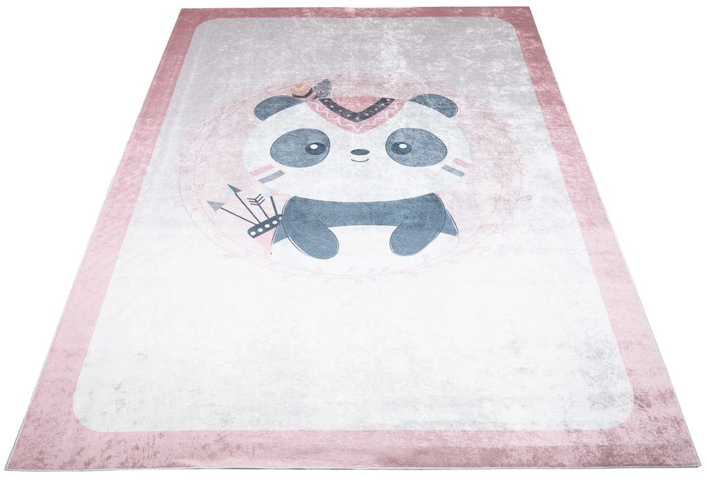 PROXIMA.store - Detský koberec PINK PANDA - PRINT EMMA ROZMERY: 120x170