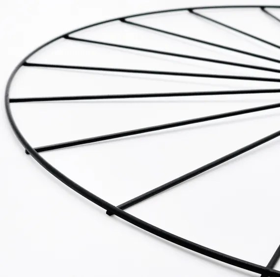 Nástenné svietidlo MONTANA 1xE27/15W/230V pr. 30 cm čierna