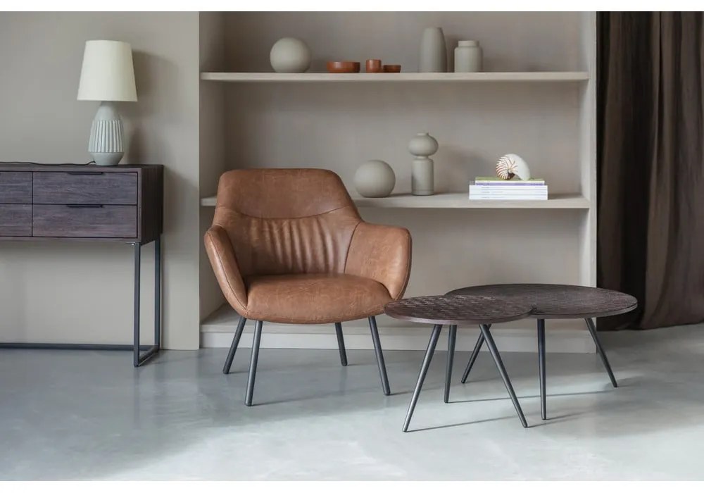 Hnedé kreslo Dude – White Label