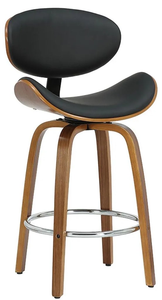Barová stolička „Seren Black", 49 x 50 x 85 cm