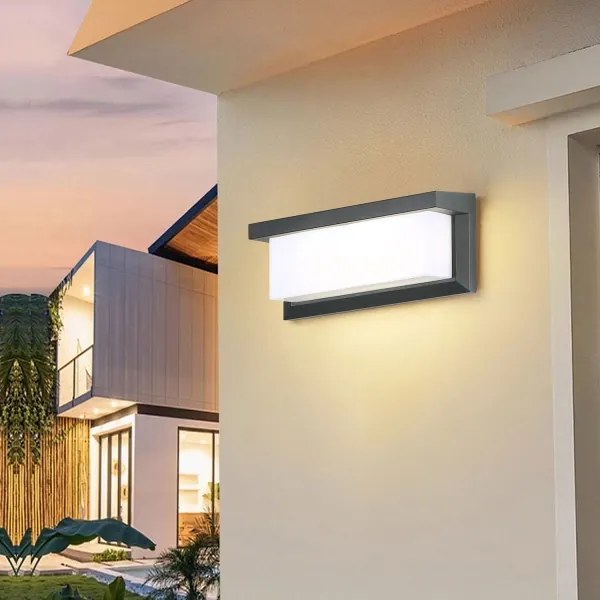 BRILAGI -LED RGBW Vonkajšie nástenné svietidlo BRICKY 1xE27/12W/230V antracit IP54