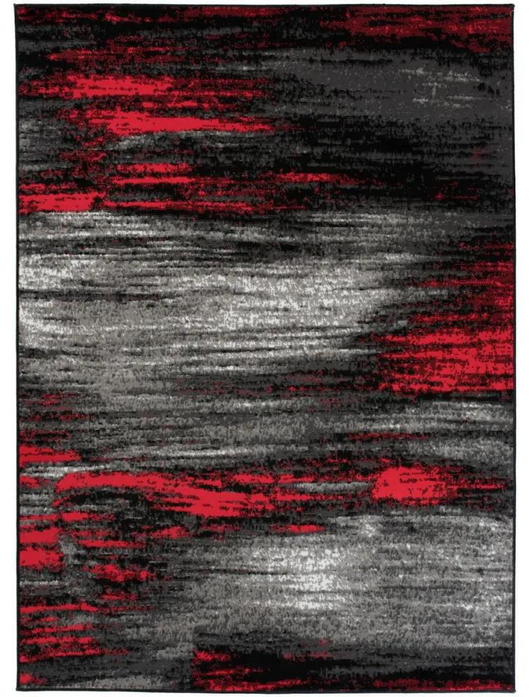 Kusový koberec PP Prince čierno červený 180x250cm