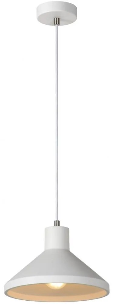 Lucide 35407/25/31 - Závesné svietidlo GIPSY 1xE27/40W/230V biele