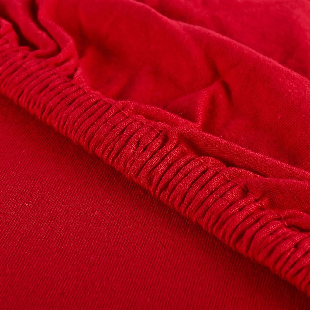 Plachta posteľná červená jersey EMI: Detská plachta 60x120