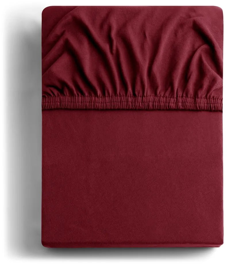 Vínová napínacia plachta jersey 160x200 cm Amber – Restilo