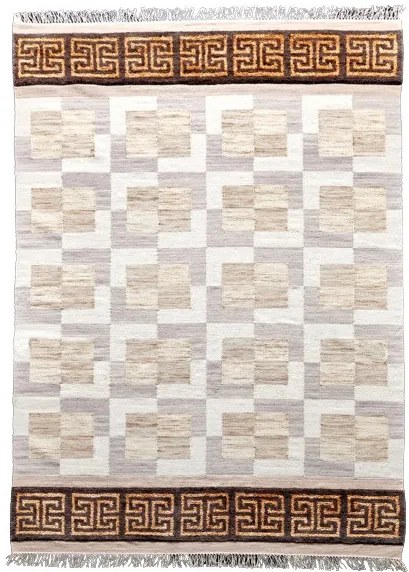 Diamond Carpets koberce Ručne viazaný kusový koberec Dante DESP P90 Marble Gold - 140x200 cm