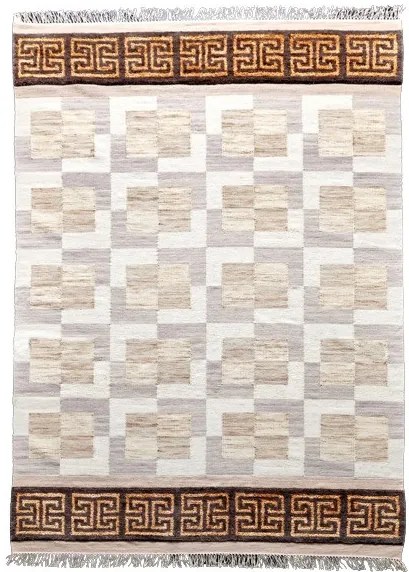 Diamond Carpets koberce Ručne viazaný kusový koberec Dante DESP P90 Marble Gold - 160x230 cm