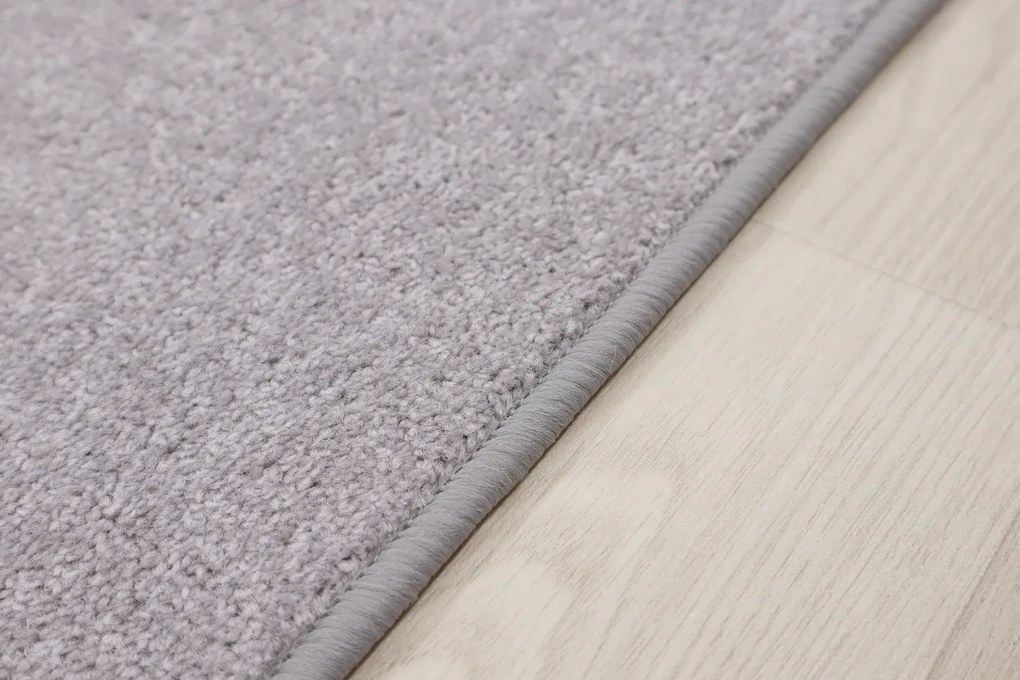 Betap koberce Behúň na mieru Eton sivý 73 - šíre 60 cm s obšitím