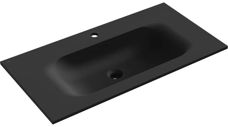 Mexen Vela, umývadlo na zapustenie 91 x 46,5 cm, čierna matná, 25239071