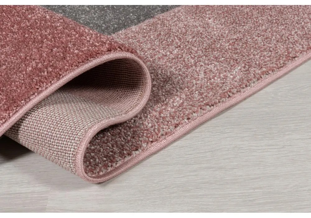 Ružovo-sivý koberec Flair Rugs Cosmos, 120 × 170 cm