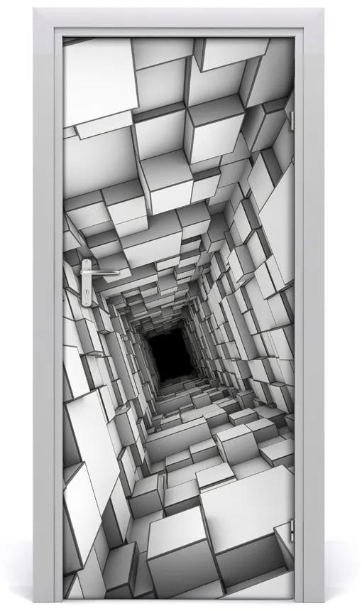 Samolepiace fototapety na dvere Tunel zo šesťuholníkov 75x205 cm