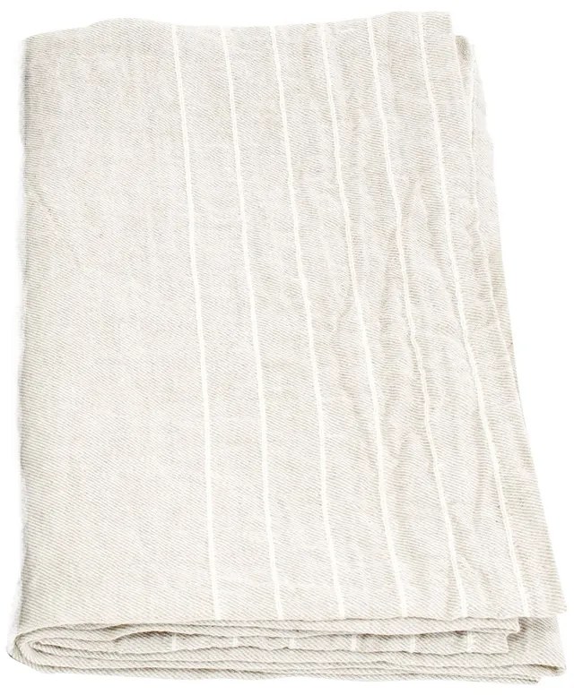 Ľanový uterák Kaste, ľan-biely, Rozmery  48x70 cm