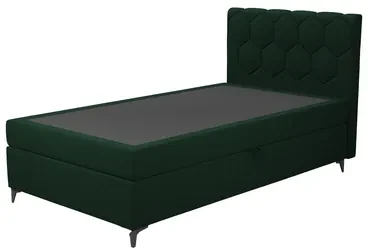 Kontinentálna posteľ s kontajnerom MEGAN PU 160x200 cm zelená