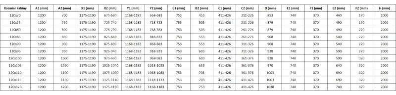 Mexen, Mexen Mist L Duo výklopný sprchový kút 120 x 100 cm, čierna mriežka - 8A4L-120L-100P-70-77