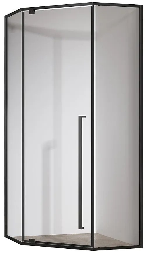 Sprchový kút päťuhlová Light 90x90x195 black