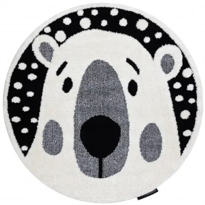 Koberec JOY Teddy krém / čierny