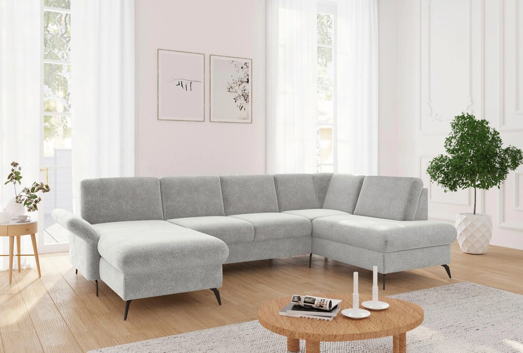 XXXLutz SEDACIA SÚPRAVA, textil, svetlosivá Sit & More - Sedačky - 00014401619F