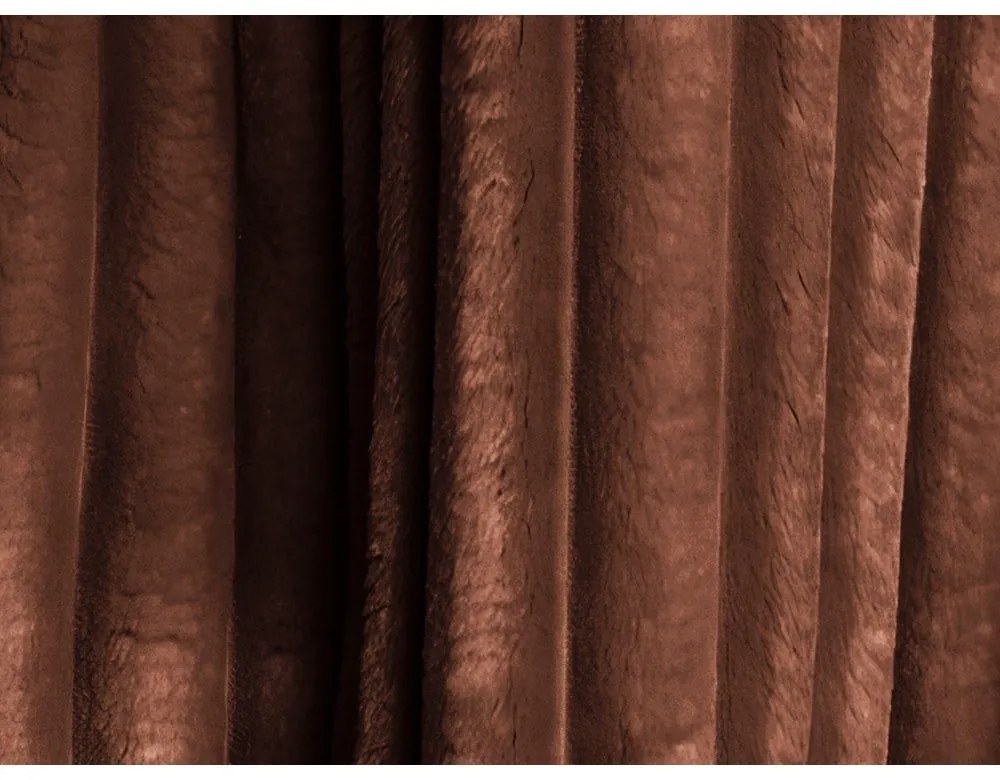 Terakotová menčestrová rozkladacia/s úložným priestorom pohovka 266 cm Kini – Makamii