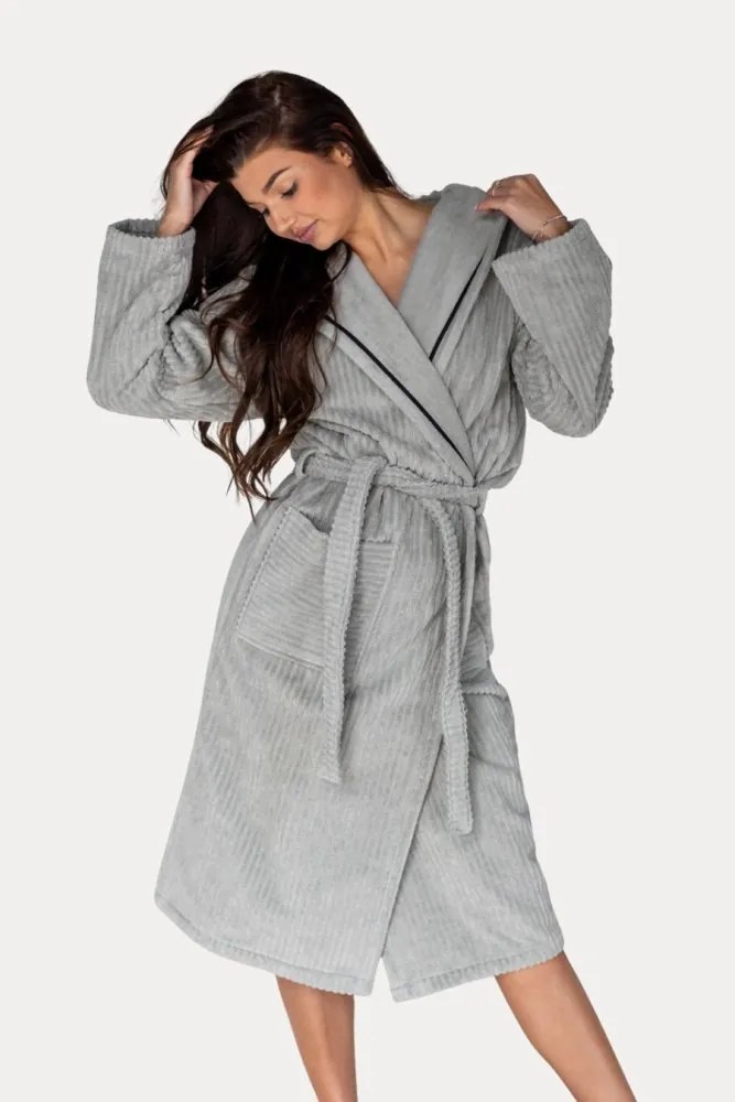 Soft Cotton Unisex župan STRIPE s kapucňou