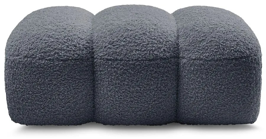 Tmavosivá podnožka z textílie buklé Hippolyte – Bobochic Paris