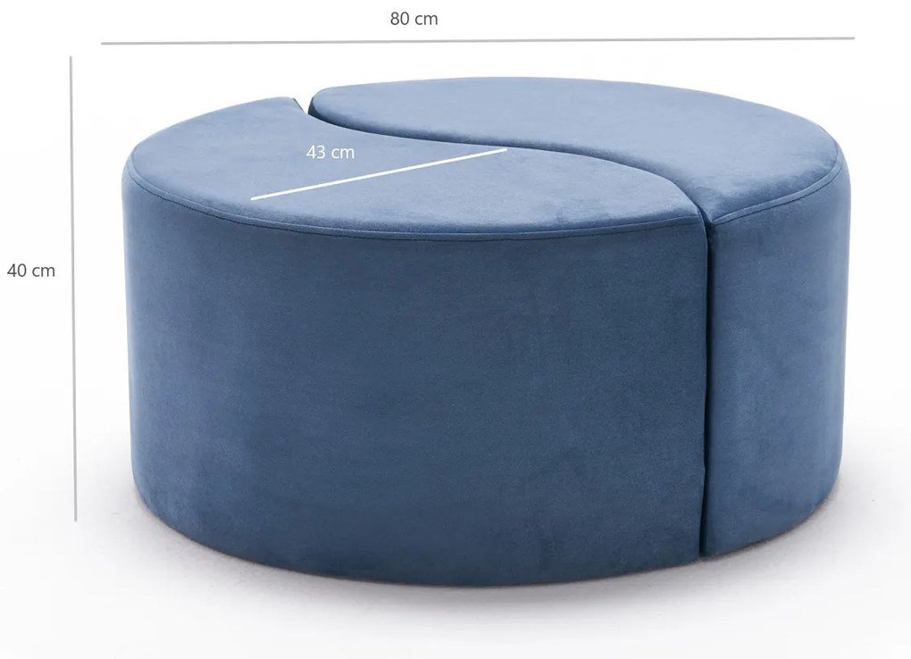 Stolička Alis Pouf Blue