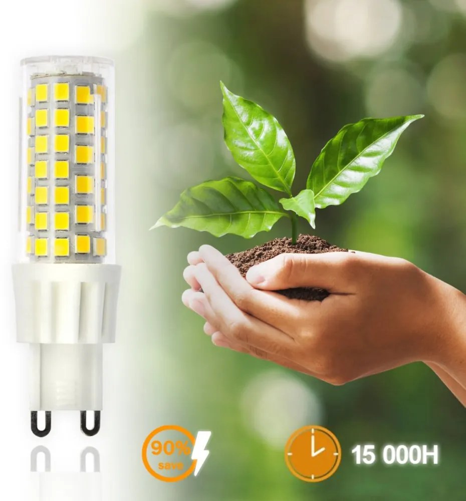 LED žiarovka G9 kapsula 10W = 75W 970lm 3000K Warm 360° LUMILED