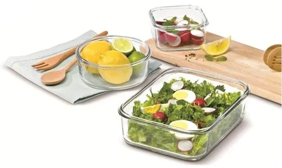 GLASSLOCK ŠTVORCOVÁ NÁDOBA DO MIKROVLNNEJ RÚRY 490 ML
