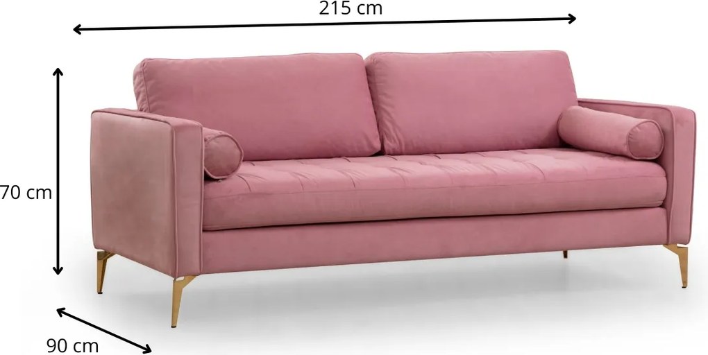 Trojmiestna pohovka Rome 215 cm - výber z 7 prevedení