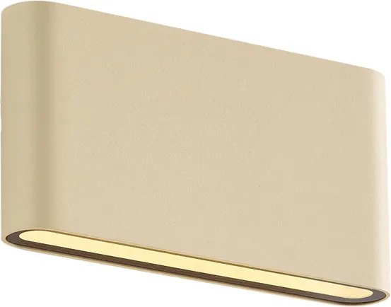 Moderné vonkajšie nástenné svietidlo béžové 17,5 cm vrátane LED IP65 - Batt