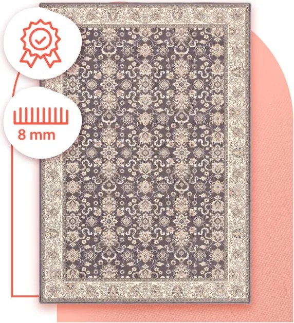 Koberec Agnella Isfahan Kantabria antracit