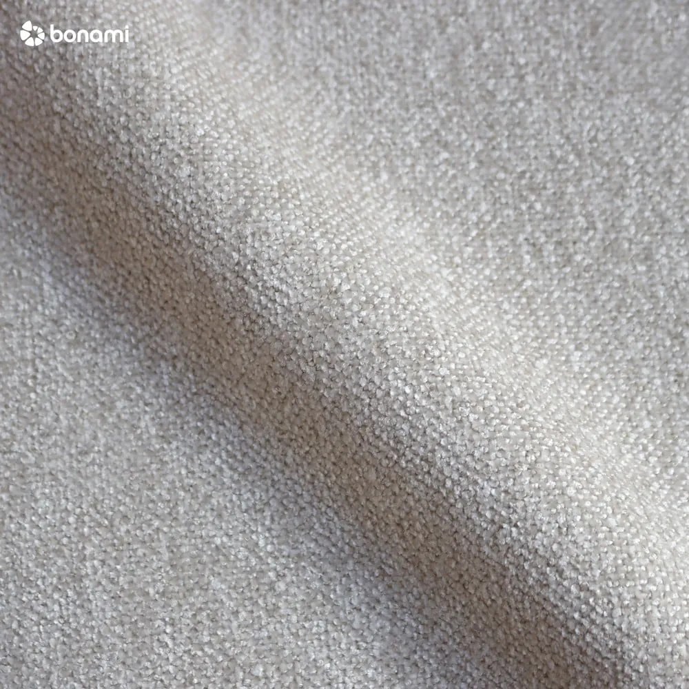 Béžová čalúnená dvojlôžková posteľ s úložným priestorom s roštom 180x200 cm Thessa Bold Line – Bonami Selection