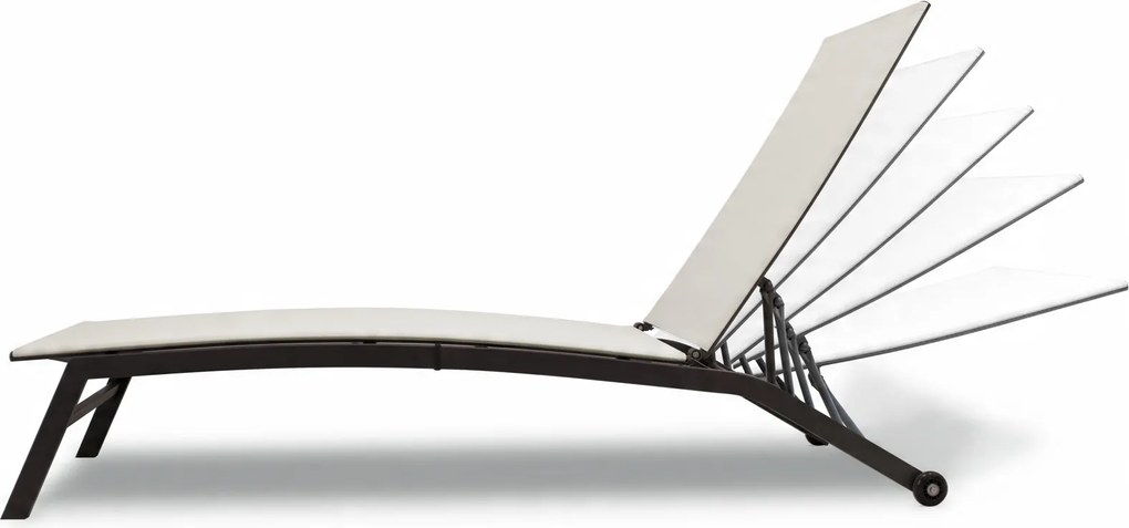 CH Záhradné polohovateľné lehátko Vega - béžová