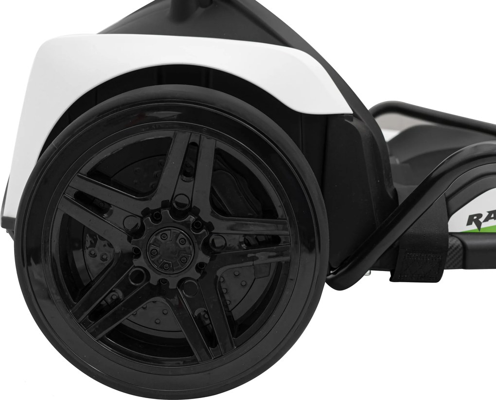 Ramiz Detská motokára na batérie Fast 3 Drift biela + funkcia Drift + motory 2x150W + rádio LED + pásy