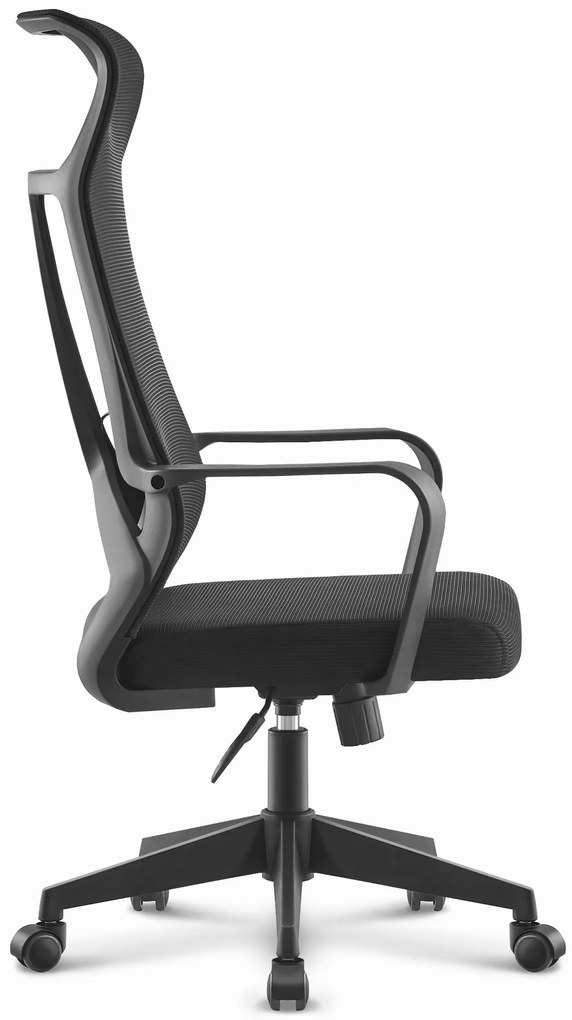 PreHouse Ergonomická otočná kancelárska stolička Hell's Chair HC- 1025 Black FABRIC