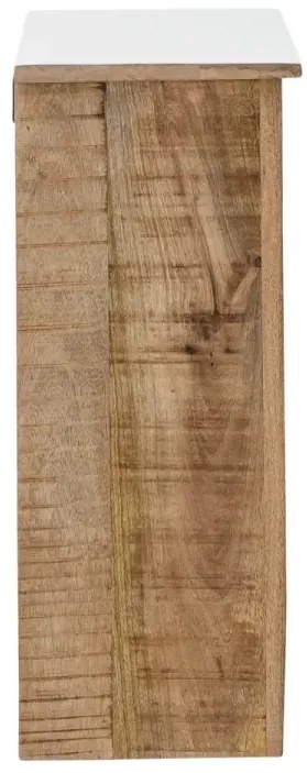 furniture-nabytek.cz - Masivní koupelnová nástěnná skříňka Pune z mangového dřeva, lakovaná, vícebarevná – 42×32×60 cm