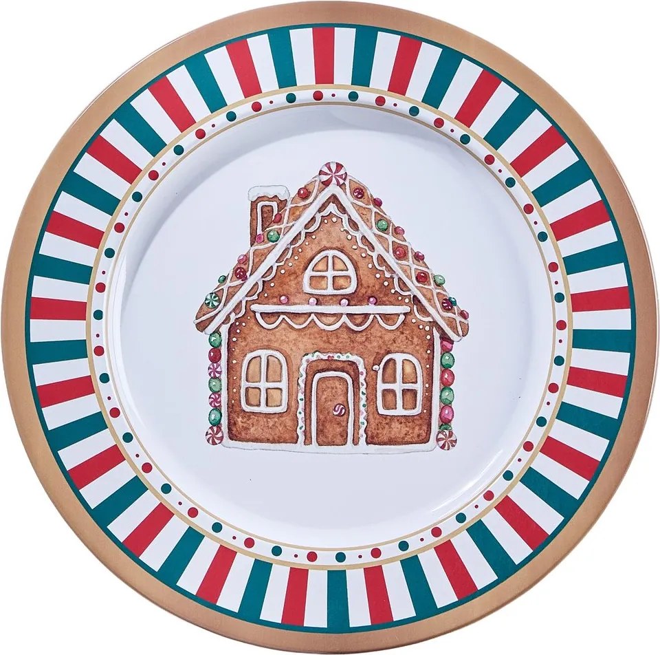 XMAS Podnos perníkový domček 33 cm
