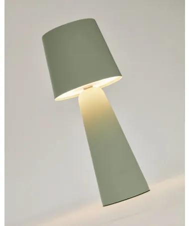 ARENYS SMALL exteriérová stolová bezkáblová lampa Zelená
