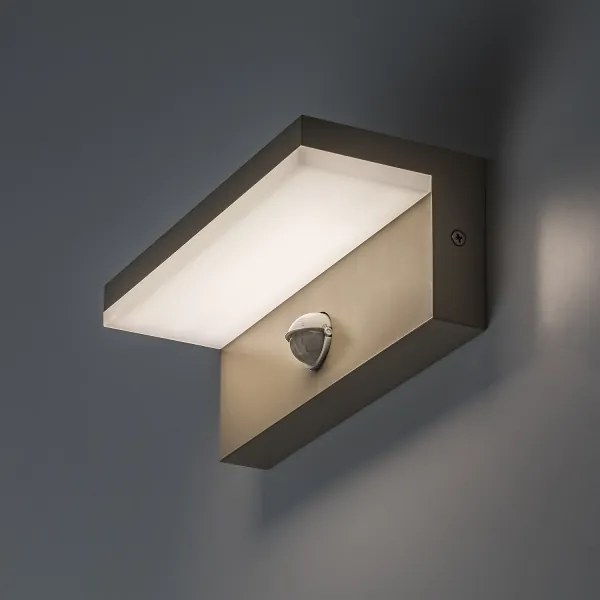 Rabalux 77220 - LED vonkajšie nástenné svietidlo so senzorom ZARAGOZA 9W/230V IP54 béžová