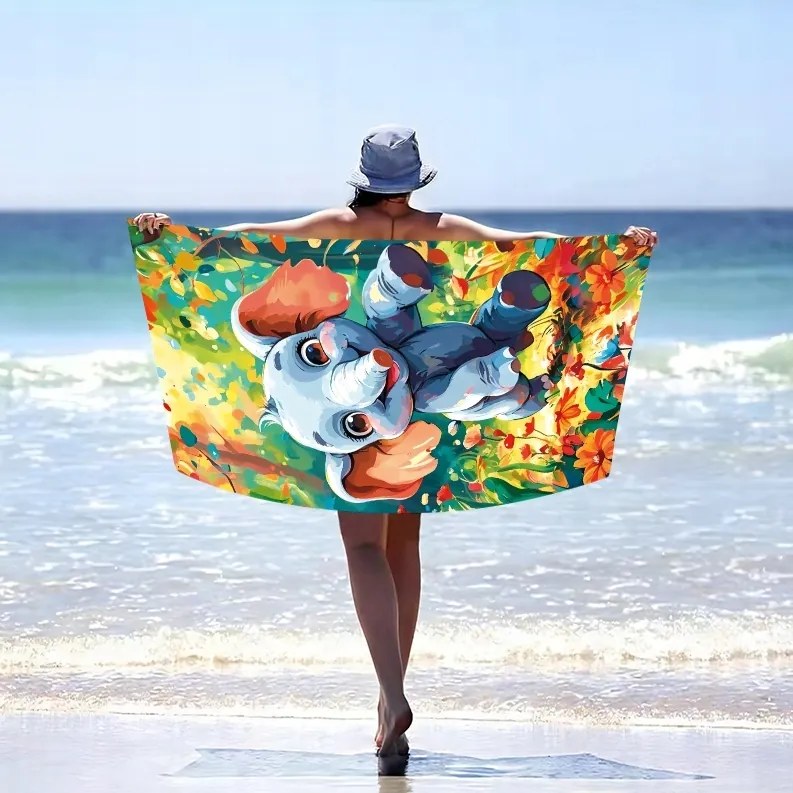 Plážová osuška FANTEO 100x180 cm farebná, 100% mikrovlákno