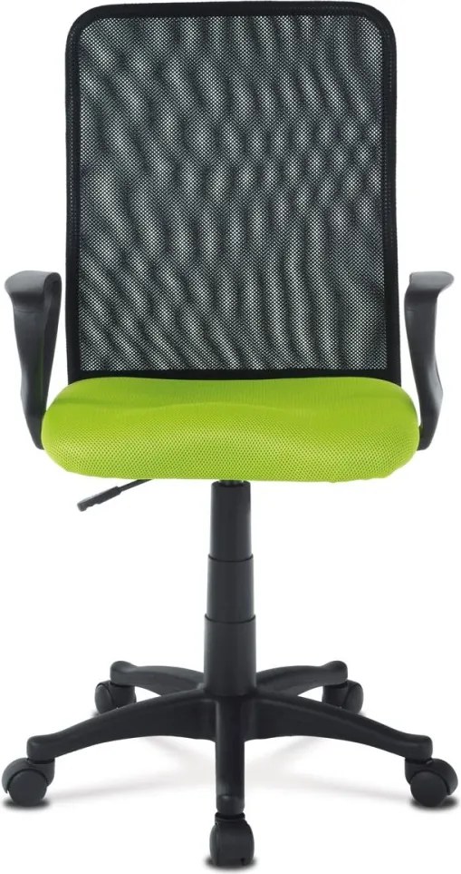 Detská pracovná stolička DAISY — sieť, čierna / zelená