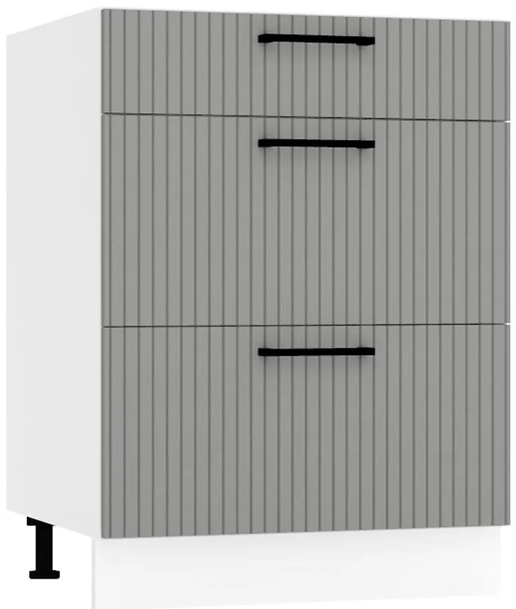 Skrinka do kuchyne  Kate d60s/3 šedá mat