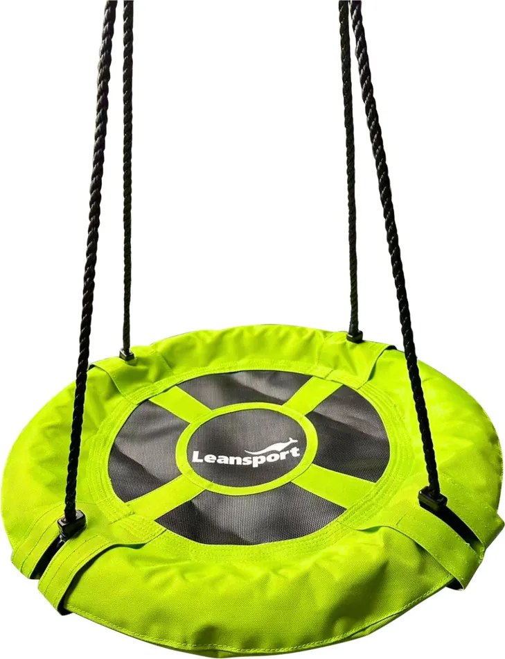 LEAN Sport Záhradná hojdačka Čapie hniezdo pre deti zelená 60 cm