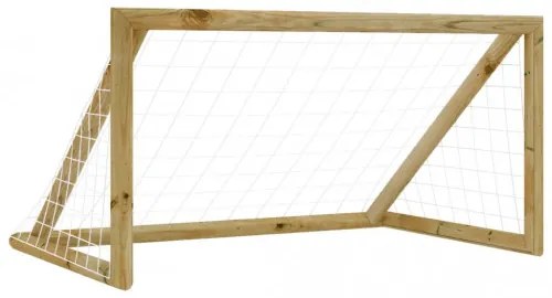 vidaXL Futbalová bránka so sieťou 120x80x60 cm impregnovaná borovica-