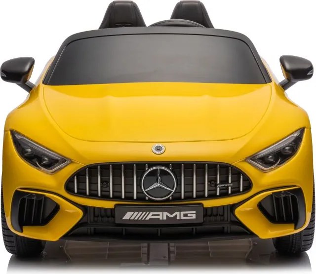 LEAN CARS Elektrické autíčko Mercedes AMG SL63 lakované, žlté