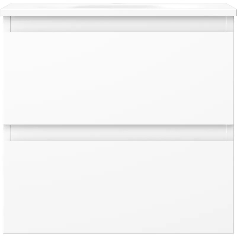 Mexen Orio, kúpeľňová skrinka 50 cm s umývadlom Vela, 2 zásuvky, biela matná, 91A10-05047-2-BFF01-W23M01