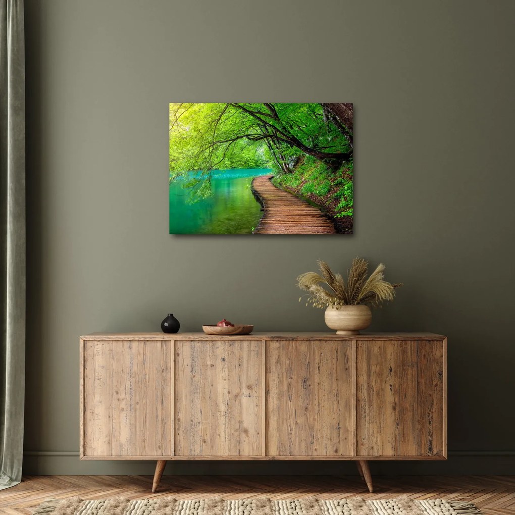 Obraz - Plitvické jazerá (70x50 cm)