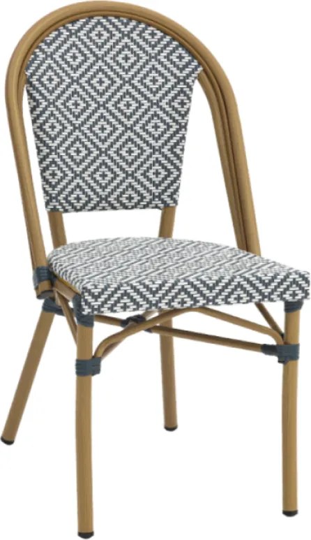 NICE záhradná stolička black