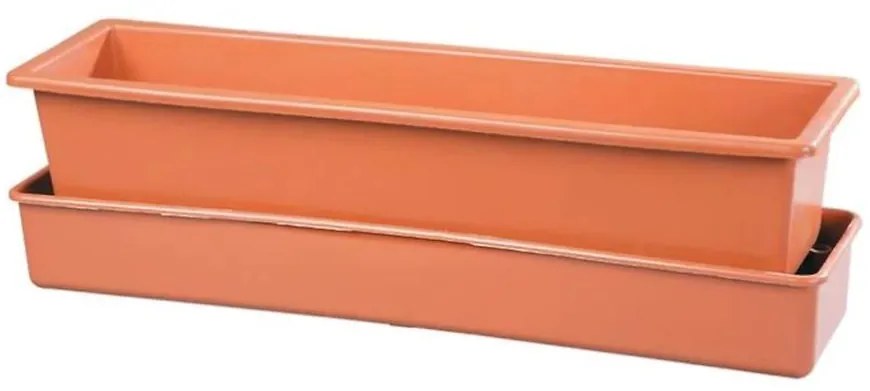 Kvetináč samozavlažovací LEBIŠ 60cm/18L/terakota