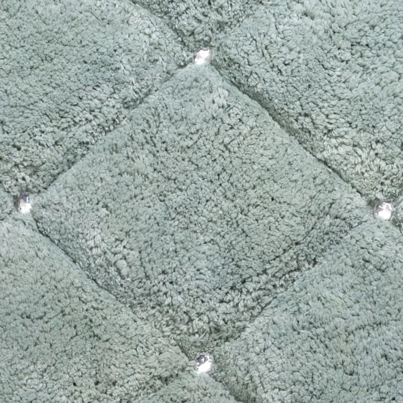 Dekorstudio Kúpeľňový koberček CHIC s kryštálmi v mätovej farbe Rozmer koberca: 60x90cm
